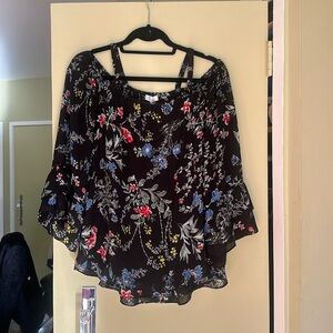 Parker Off the Shoulder long sleeve shirt